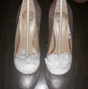 Champagne high heels